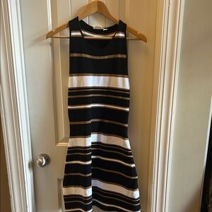 A.L.C. Striped fit and flare dress